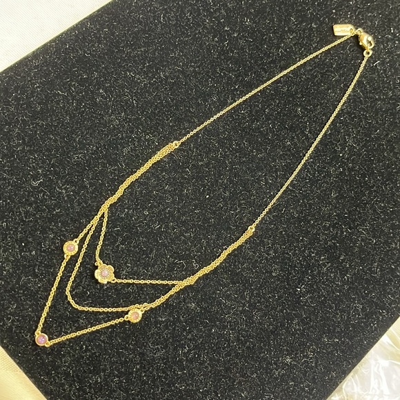 Coach Demi Fine Sunburst Layered Chain Necklace - Picture 6 of 9